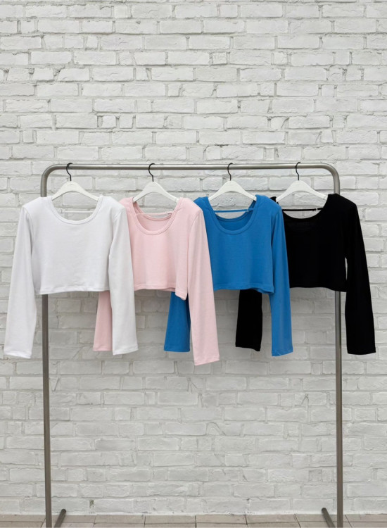 D56 短版長袖造型上衣